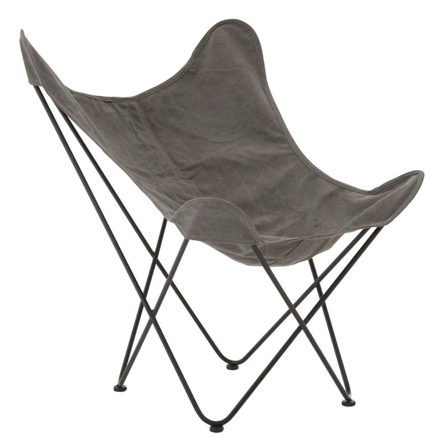 FURNITURE Premier Folding Chairs | Papillon Grey Butterfly Chair