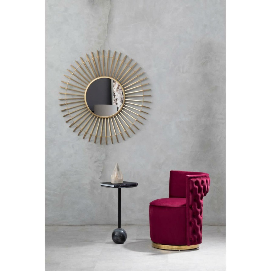 FURNITURE Fifty Five South Side Tables | Rabia Black Ball Base Side Table