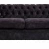 FURNITURE Fifty Five South Seating | Sabrina Three Seat Grey Velvet Sofa