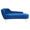 FURNITURE Fifty Five South Chaise Lounges | Felizia Midnight Left Arm Velvet Chaise