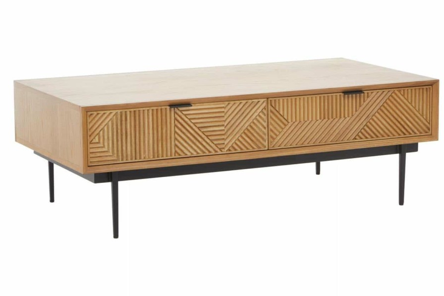 FURNITURE Fifty Five South Coffee Tables | Jakara Natural Finish Wooden Coffee Table