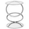 FURNITURE Fifty Five South Side Tables | Oria Clear Glass End Table