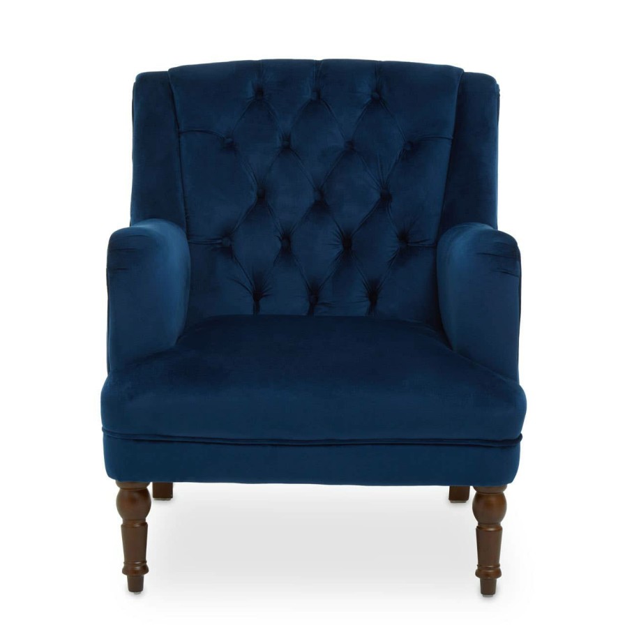 FURNITURE Premier Seating | Lily Midnight Velvet Armchair