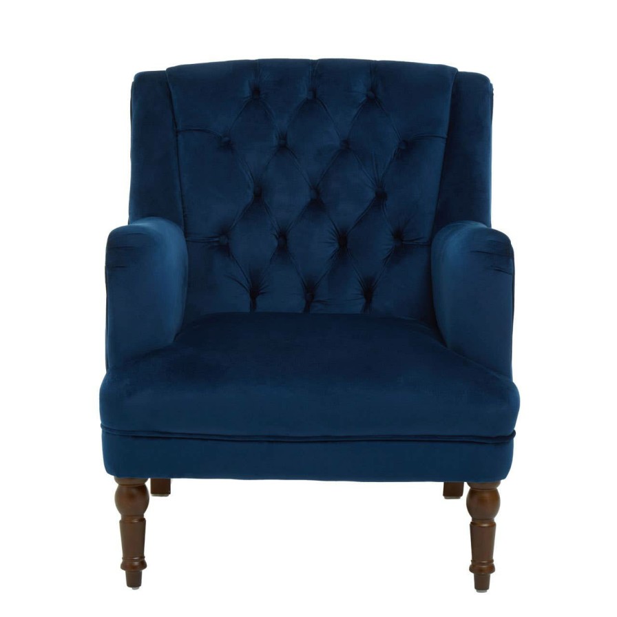 FURNITURE Premier Seating | Lily Midnight Velvet Armchair