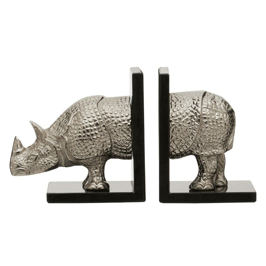 Accessories Fifty Five South Bookends | Set Of 2 Rhino Bookends