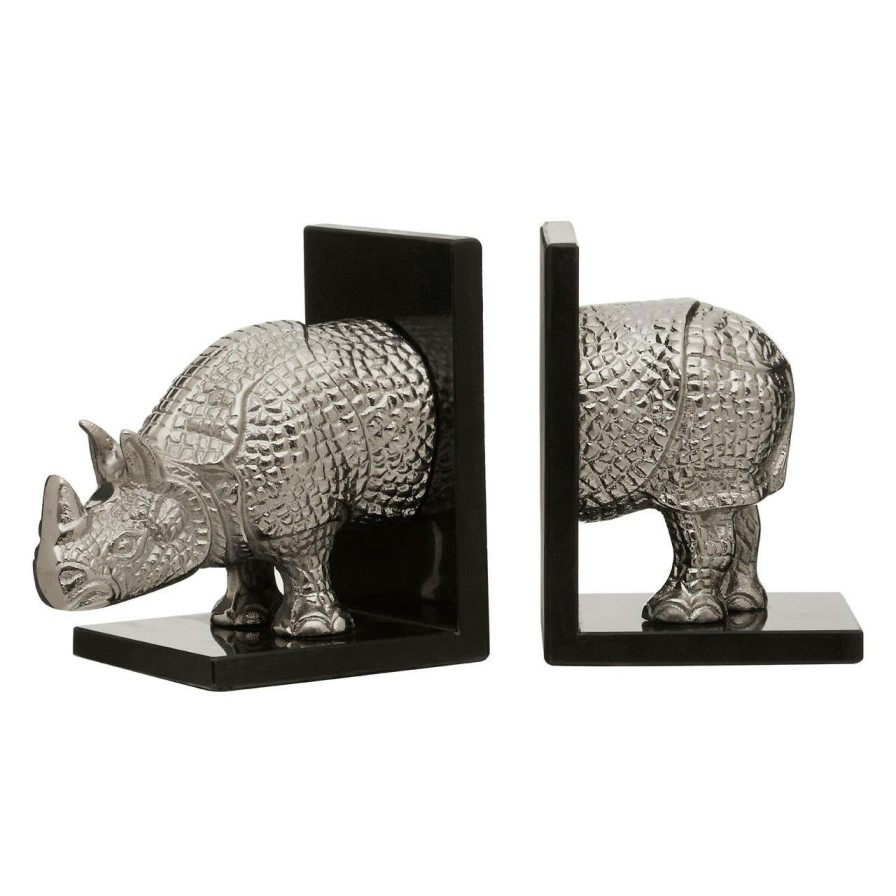 Accessories Fifty Five South Bookends | Set Of 2 Rhino Bookends