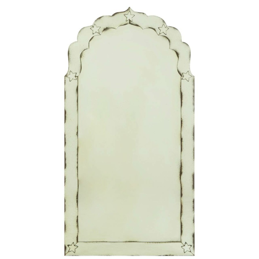 Bathe and Utility Fifty Five South Mirrors | Riza Arched And Star Detail Wall Mirror