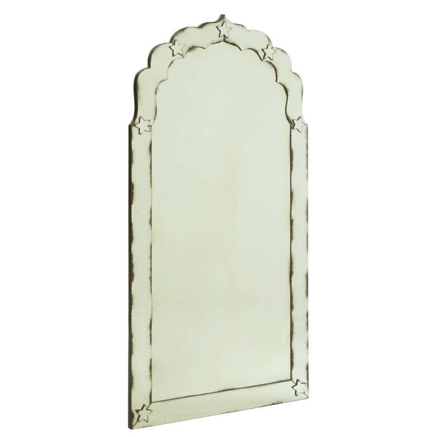 Bathe and Utility Fifty Five South Mirrors | Riza Arched And Star Detail Wall Mirror