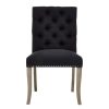 FURNITURE Fifty Five South Seating | Kensington Townhouse Black Linen Dining Chair