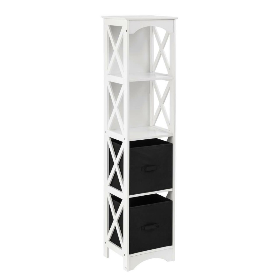 Bathe and Utility Premier Racks, Caddies and Shelf Units | 2 Black Box Drawers Storage Unit