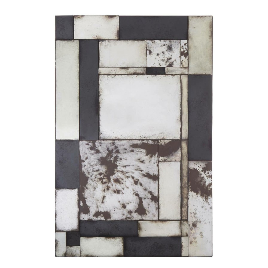 Bathe and Utility Fifty Five South Mirrors | Riza Mosaic Asymmetric Wall Mirror