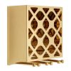 Kitchen and Dining Fifty Five South Wine Racks | Novo 12 Bottle Gold Finish Wine Rack