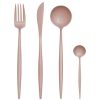 Kitchen and Dining Premier Cutlery | Avie 16 Pc Matte Pink Finish Cutlery Set