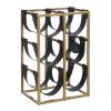 Kitchen and Dining Fifty Five South Wine Racks | Mixology Six Bottle Gold Finish Wine Rack