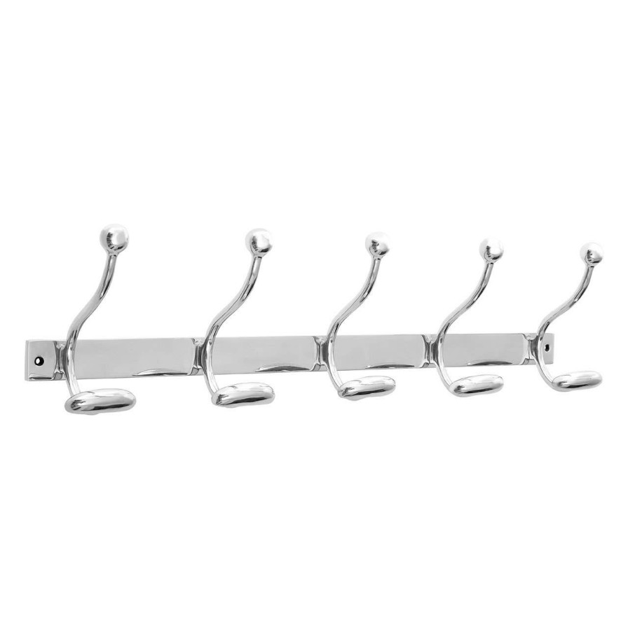 Bathe and Utility Fifty Five South Hangers and Hooks | 10 Hook Hanger With Polished Aluminium