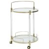 FURNITURE Fifty Five South Bar Carts and Trolleys | Oria Round Trolley