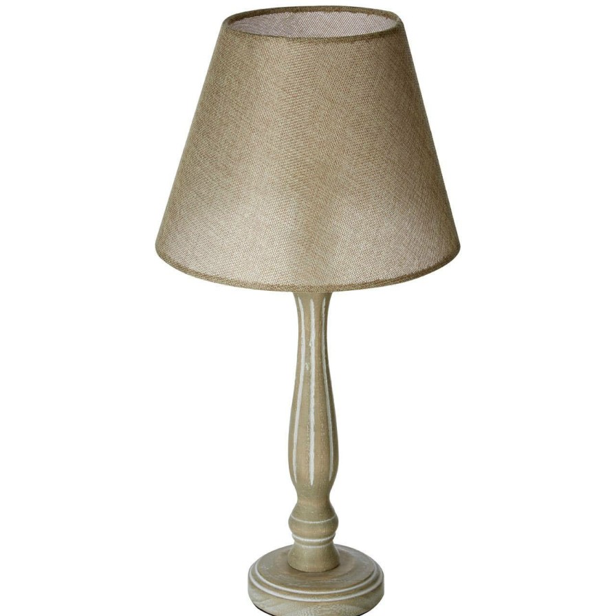 Accessories Premier Table Lamps | Maine Lined Candlestick Uk Plug Table Lamp