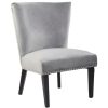 FURNITURE Fifty Five South Seating | Kensington Townhouse Grey Winged Dining Chair