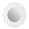 Bathe and Utility Premier Mirrors | White High Gloss 3D Design Wall Mirror