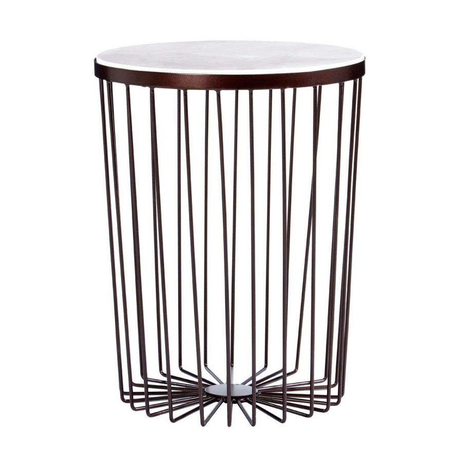 FURNITURE Fifty Five South Side Tables | Templar Iron Copper And Bronze Round Table