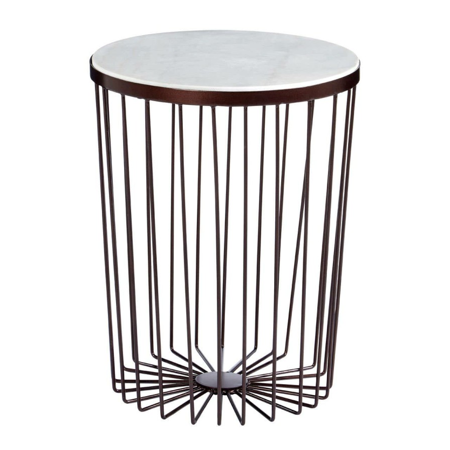 FURNITURE Fifty Five South Side Tables | Templar Iron Copper And Bronze Round Table