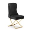 FURNITURE Premier Seating | Belle Button Back Black Dining Chair