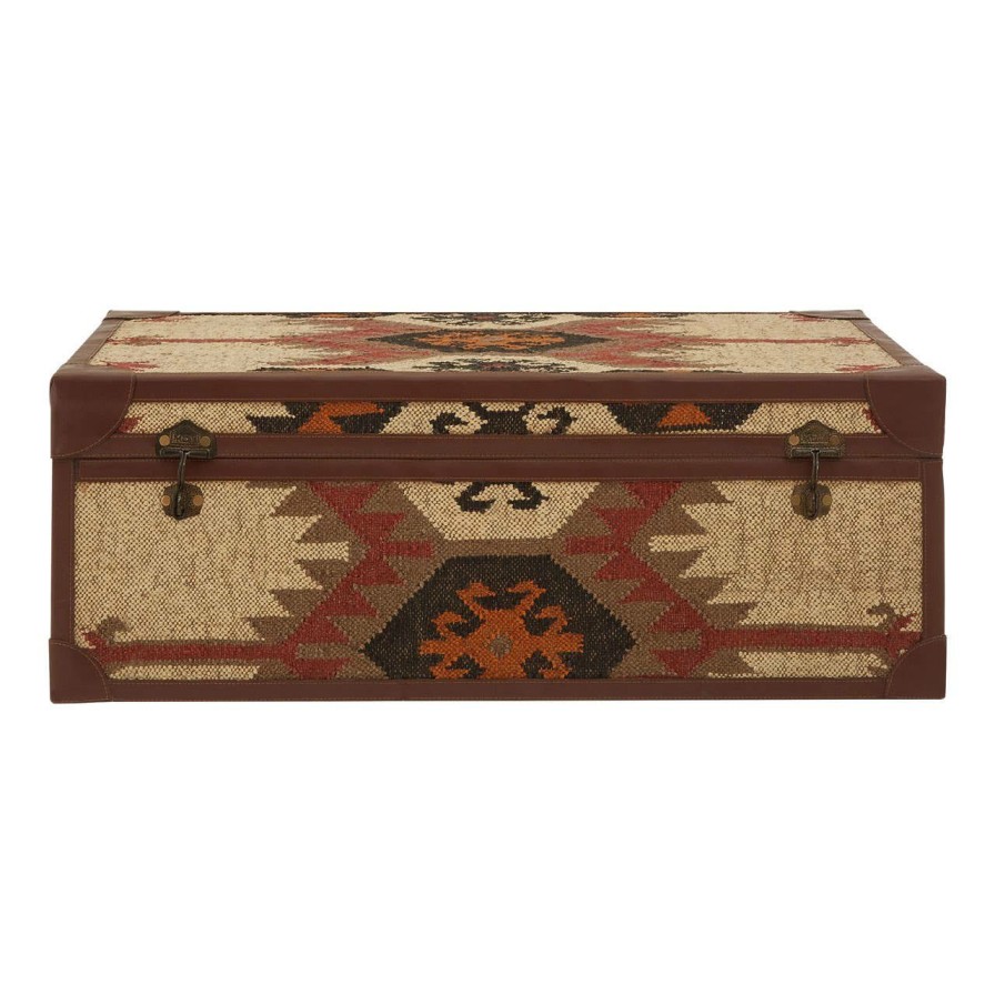 FURNITURE Fifty Five South Coffee Tables | Aztec Multi Print Coffee Table Trunk