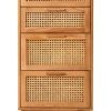 FURNITURE Fifty Five South Chest of Drawers | Lyon Rattan And Oak Three Drawer Wood Chest