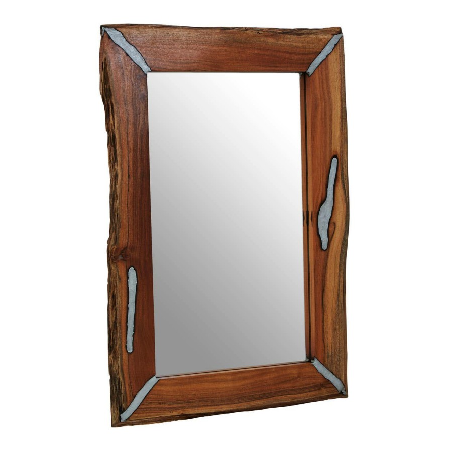 Bathe and Utility Fifty Five South Mirrors | Almora Natural Wood Wall Mirror