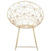 FURNITURE Fifty Five South Conservatory | Templar Gold Iron Design Chair