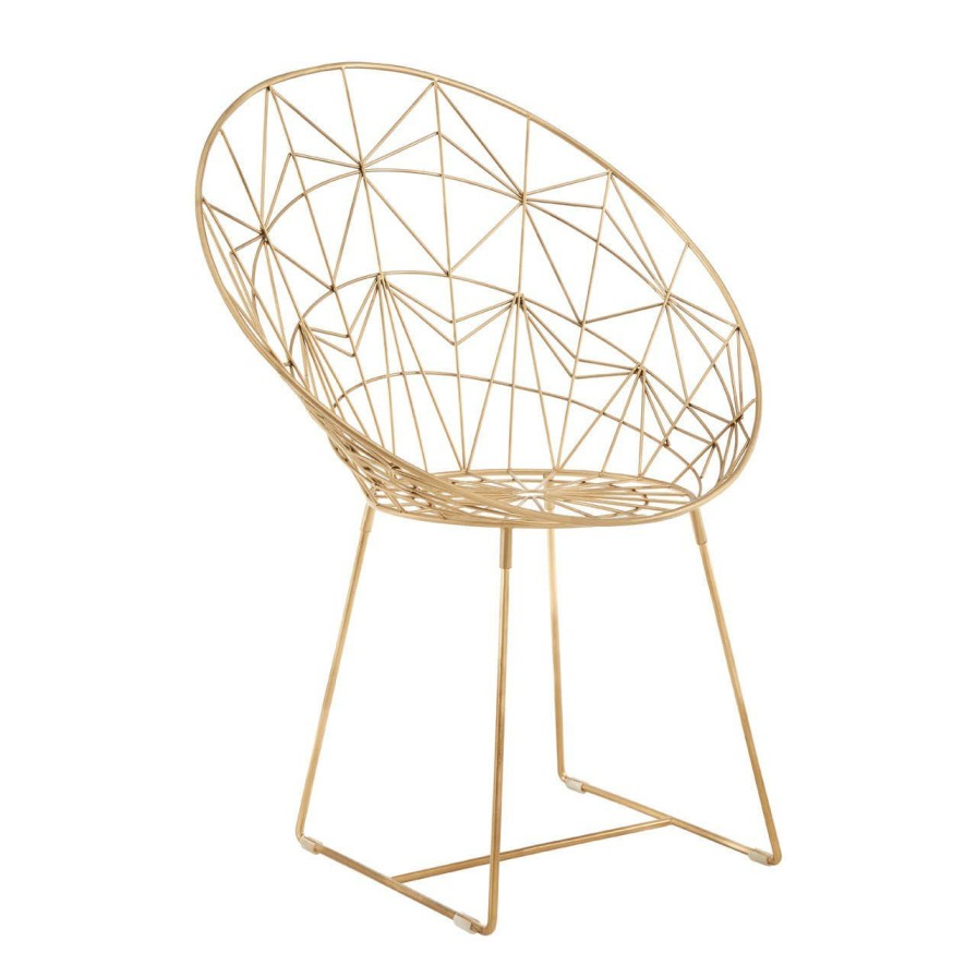 FURNITURE Fifty Five South Conservatory | Templar Gold Iron Design Chair