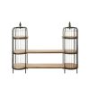 FURNITURE Fifty Five South Storage | Mantis Long Black Finish Birdcage Shelf Unit