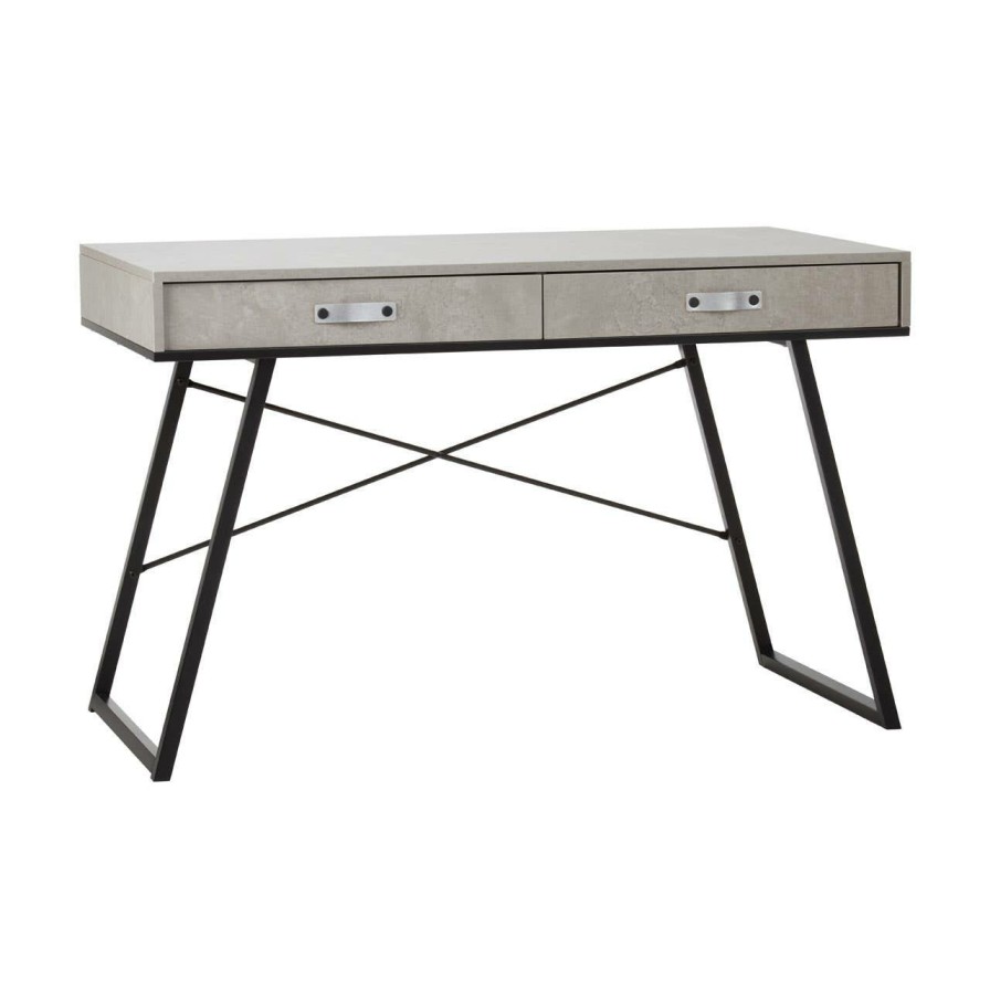 FURNITURE Premier Desks | Bradbury Concrete Veneer Desk