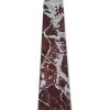 Accessories Fifty Five South Sculptures and Ornaments | Salmo Large Red Marble Obelisk