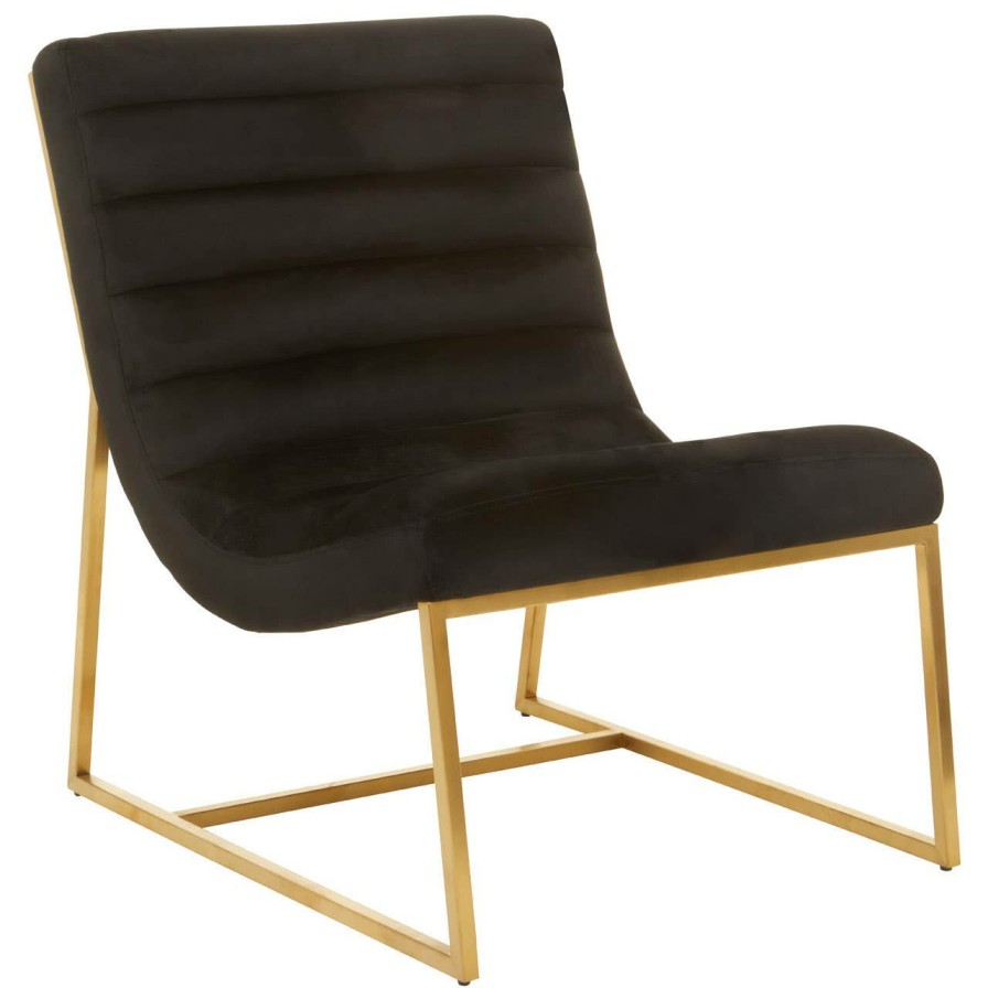 FURNITURE Fifty Five South Bar Seating | Vogue Black Velvet Cocktail Chair