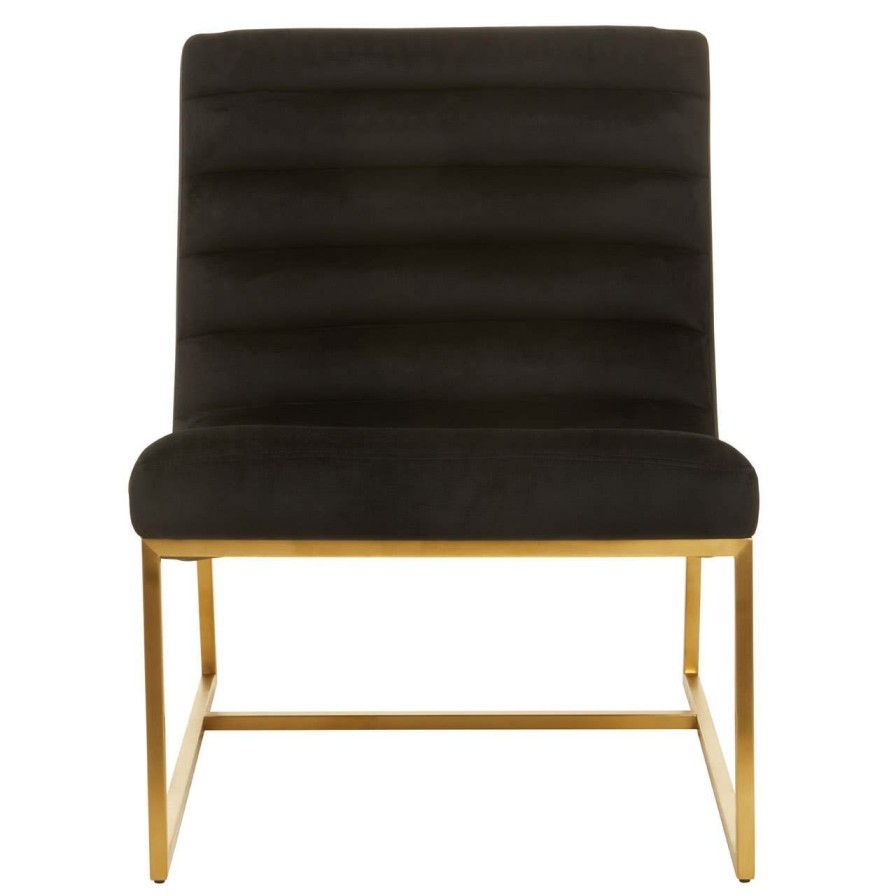 FURNITURE Fifty Five South Bar Seating | Vogue Black Velvet Cocktail Chair