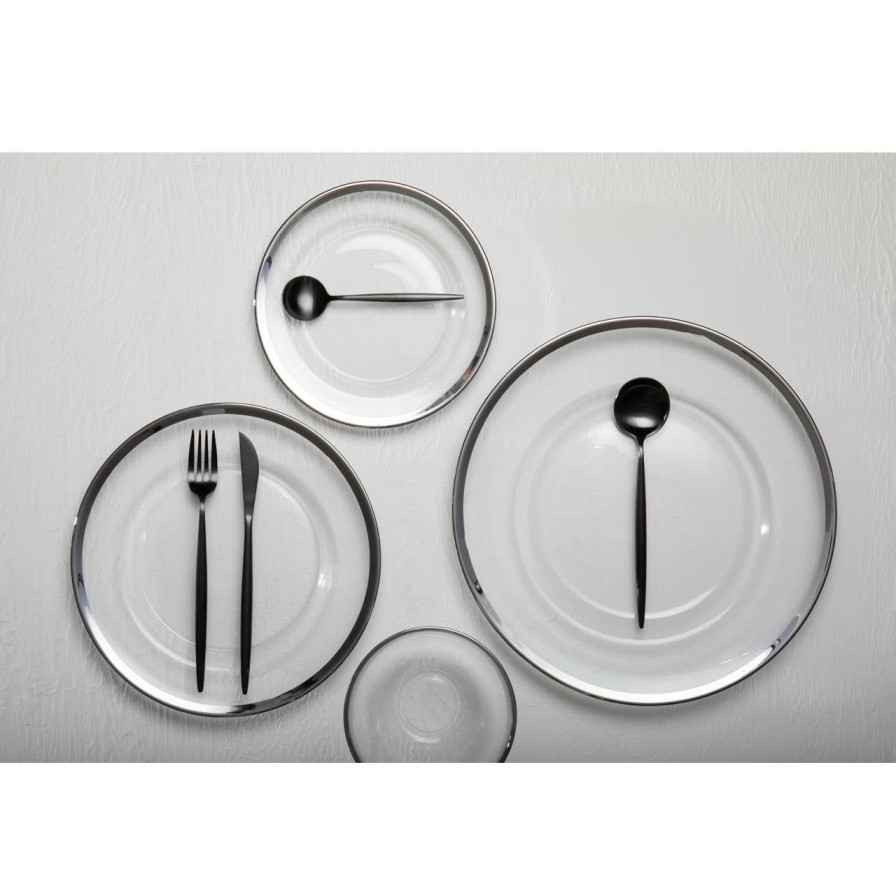 Kitchen and Dining Premier Cutlery | Modern Retro 16 Pc Matte Black Cutlery Set