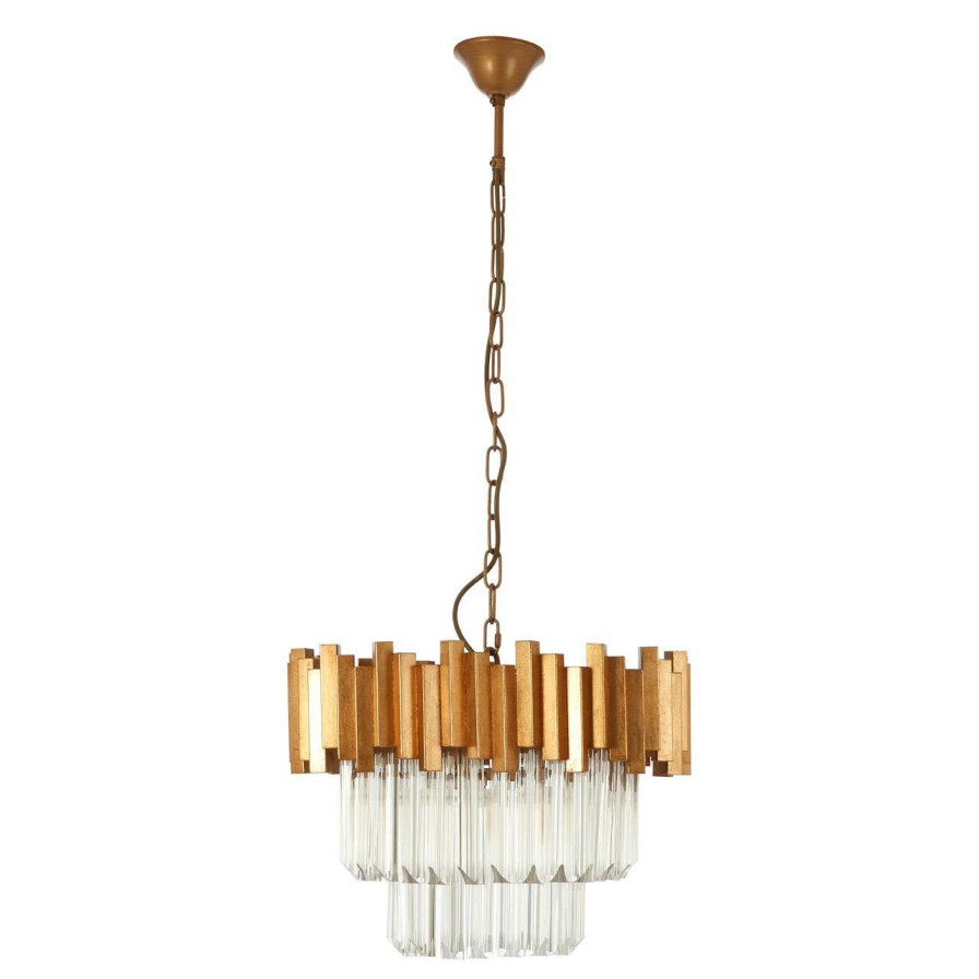 Accessories Fifty Five South Chandeliers | Lustra Gold Finish Chandelier