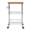 FURNITURE Premier Bar Carts and Trolleys | Frankfurt 3 Tier Kitchen Trolley