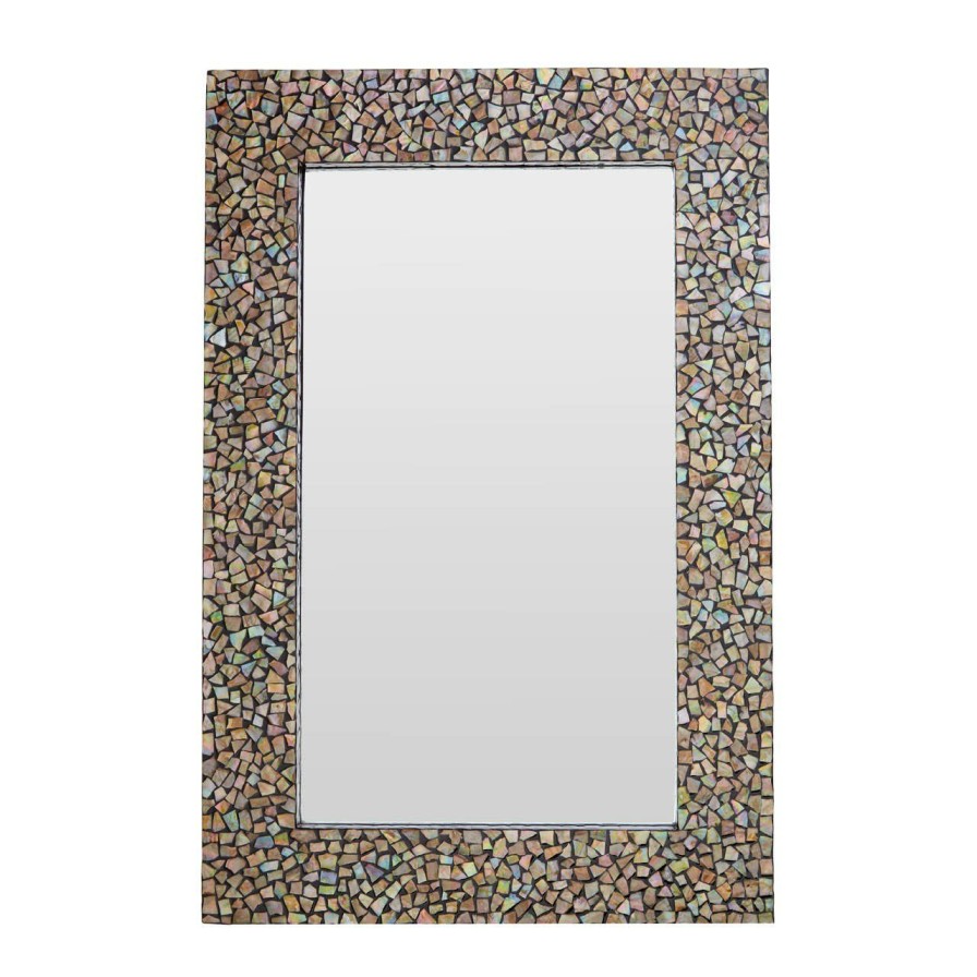 Bathe and Utility Fifty Five South Mirrors | Crackle Mosaic Fusion Wall Mirror