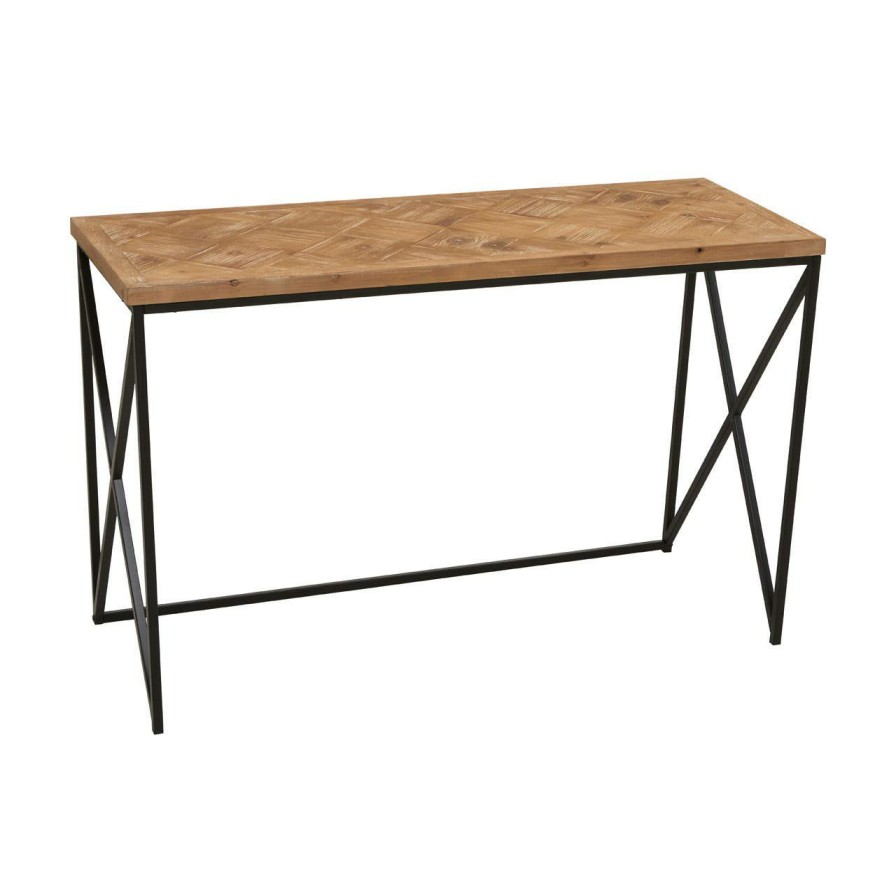 FURNITURE Premier Console Tables | Kickford Console With Natural Parquet Top