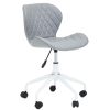 FURNITURE Premier Home Office Chairs | Brent Grey And White Home Office Chair