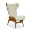 FURNITURE Fifty Five South Seating | Vinsi Beige Chair With Winged Back