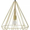 Accessories Premier Ceiling Lights | Wyra Champagne Gold Conical Pendant Light