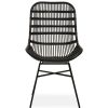 FURNITURE Premier Conservatory | Lagom Curved Black Natural Rattan Chair