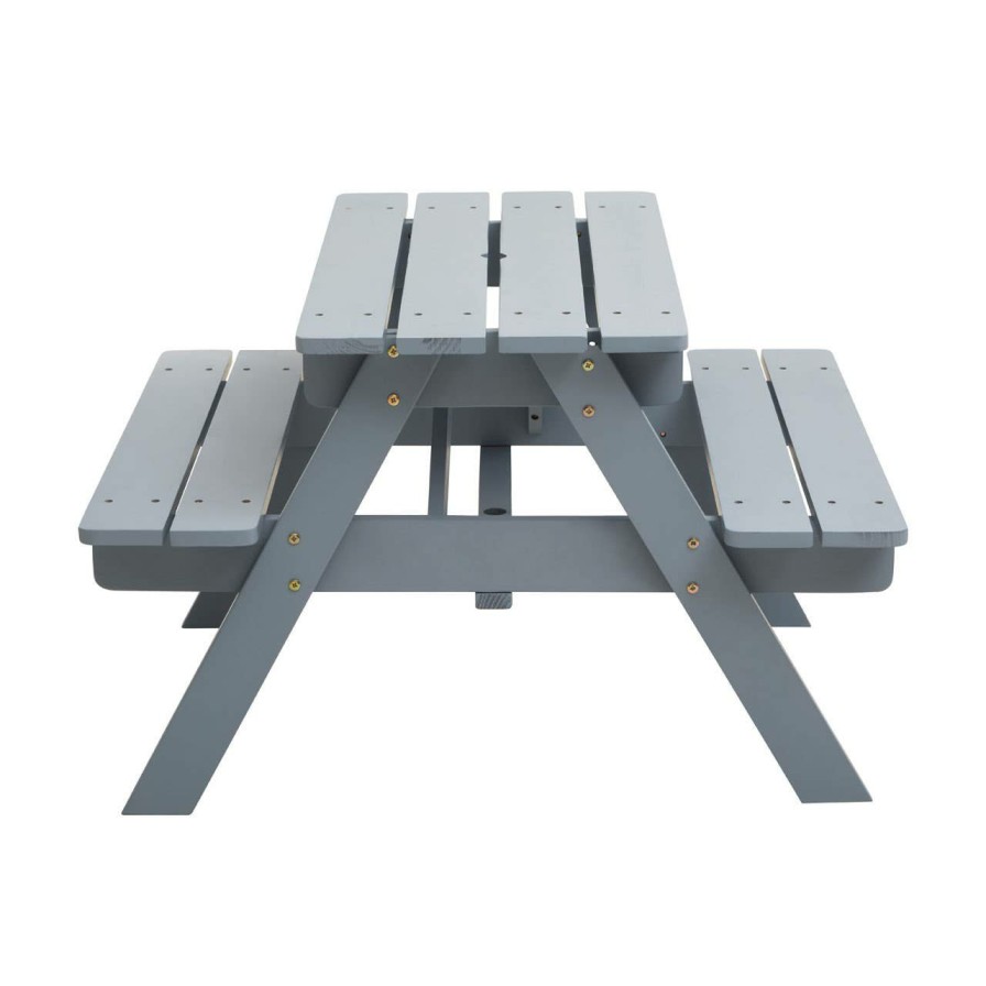 Outdoor Premier Outdoor Seating | Brighton Wood Grey Kids Picnic Bench