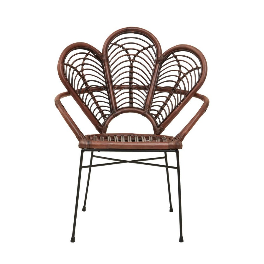 FURNITURE Fifty Five South Conservatory | Manado Brown Natural Rattan Chair