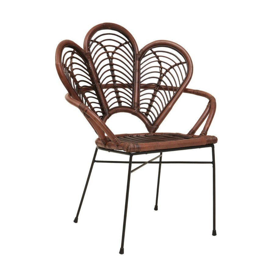 FURNITURE Fifty Five South Conservatory | Manado Brown Natural Rattan Chair