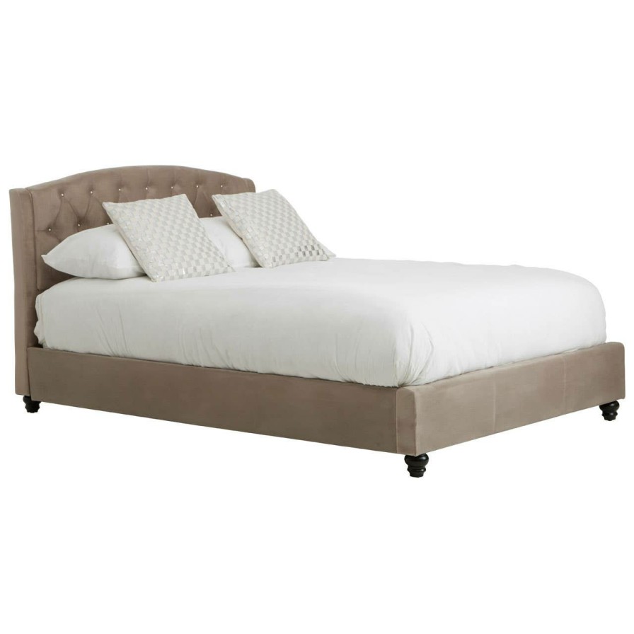 FURNITURE Premier Beds | Josephine Brushed Velvet Double Bed