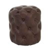 FURNITURE Fifty Five South Seating | Victor Coffee Leather Stool